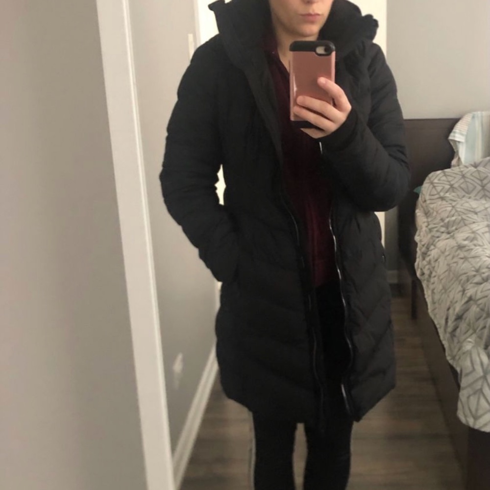 Athleta Black Responsible Down-ieville Jacket
